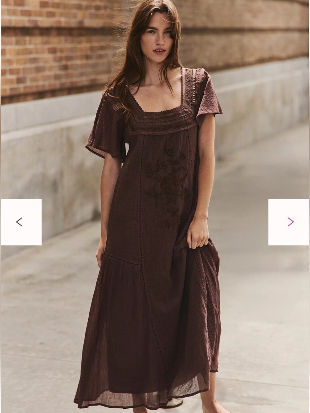 Free People Forever Free Maxi Dress | Mochaccino Brown | XS (SM) | NWT |